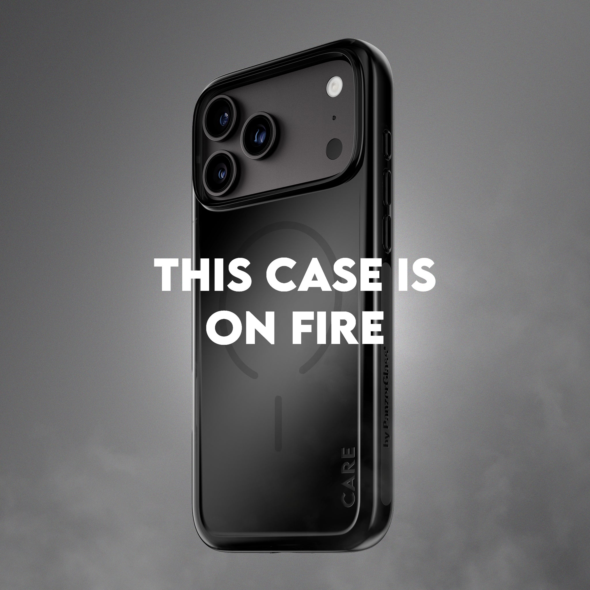CARE™ by PanzerGlass® Smokey Case w. Black MagSafe iPhone 18 Pro | 17 Pro